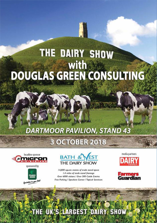 Come and see us at The Dairy Show - Dartmoor Pavilion, Stand 43