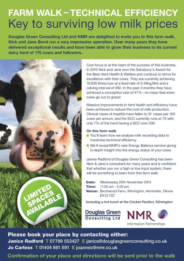 Invitation to farm event on 25th Nov at Nic Bond's